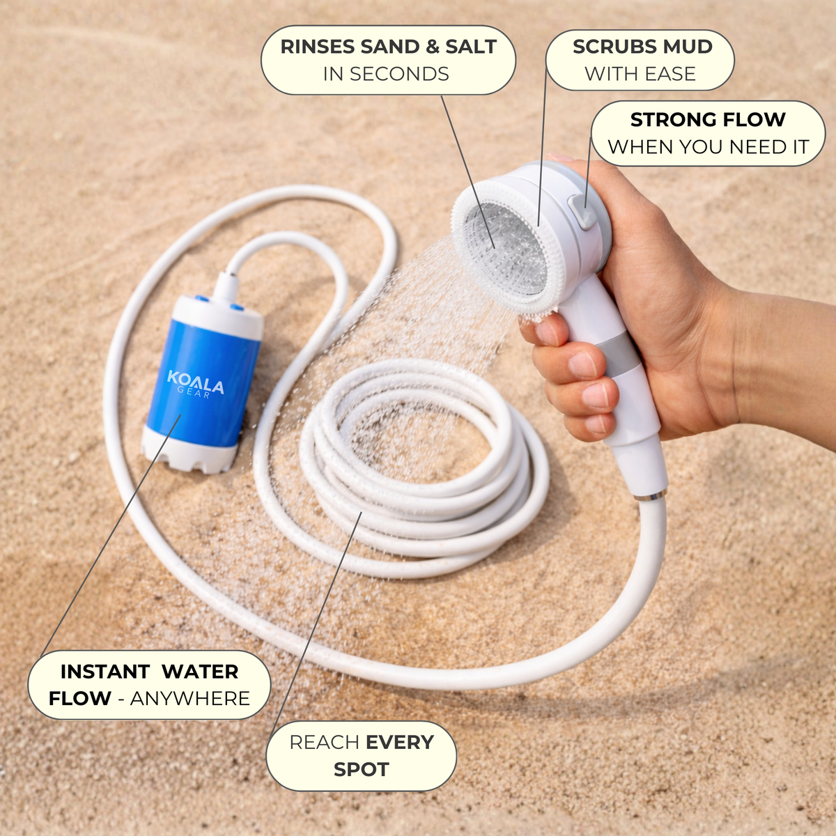 Essentra Gear™ Portable Shower Kit